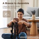 LIONSCOOL Neoprene Dumbbell Set with Steel Rack