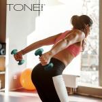Tone Fitness 3 lb Neoprene Dumbbell Set - Gray