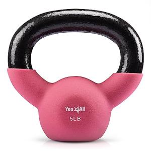 Yes4All 5 LB Neoprene Coated Kettlebell
