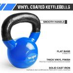 Yes4All Vinyl Coated Kettlebell Set - 10 & 15 lbs