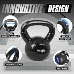 Yes4All Vinyl Coated Kettlebell Set - 15/20 lbs