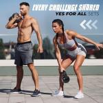 Yes4All Vinyl Coated Kettlebell Set - 15/20 lbs