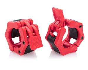HACUBA Quick Release Olympic Barbell Clamps - Red