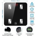 FITINDEX Bluetooth Smart Scale with Body Metrics