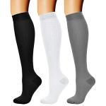 CHARMKING Compression Socks for Athletics - 3 Pairs