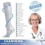 CHARMKING Compression Socks for Running and Travel