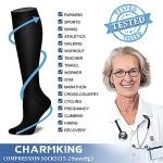 CHARMKING Compression Socks for Athletics - 3 Pairs