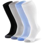4 Pairs Wide Calf Compression Socks for All