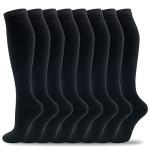 8 Pairs Knee High Compression Socks for All