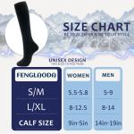 8 Pairs Knee High Compression Socks for All