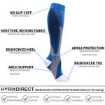 6 Pairs Compression Socks for Wide Calves