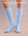 4 Pairs Wide Calf Compression Socks for All