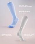 4 Pairs Wide Calf Compression Socks for All
