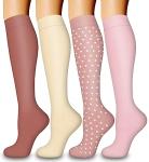 Compression Socks for Men and Women - 4 Pairs