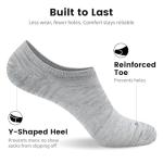 Men's No Show Low Cut Cotton Socks 11-13