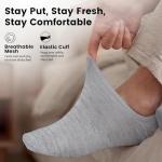 Men's No Show Low Cut Cotton Socks 11-13