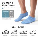 Men's No Show Low Cut Cotton Socks 11-13