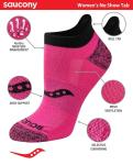 Saucony Women's Performance Athletic Socks - Black Multicolor