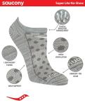Saucony Women's 8 Pairs Super Lite No-Show Socks