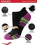 Saucony Women's RunDry Athletic Socks - 8 to 24 Pairs
