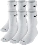 Nike Dri-Fit Crew Socks, 6 Pairs, Large