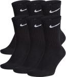Nike Everyday Black Crew Socks - 6 Pairs