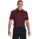 Under Armour Men's Tech Golf Polo - Maroon/Graphite