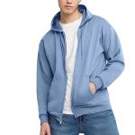 Hanes Men's Ecosmart Full-Zip Hoodie - Light Blue