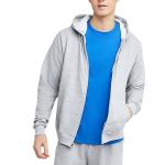 Hanes Men's Ash Full-Zip Fleece Hoodie