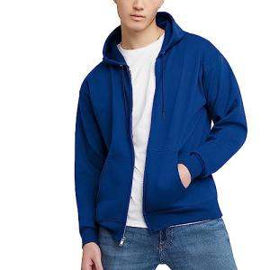 Hanes Men's Full-Zip Fleece Hoodie - Deep Royal