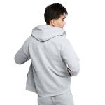 Hanes Men's Ash Full-Zip Fleece Hoodie