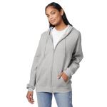 Hanes Men's Ash Full-Zip Fleece Hoodie