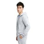 Hanes Men's Ash Full-Zip Fleece Hoodie