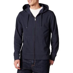 Men's Lightweight Full-Zip Hoodie - Dark Navy