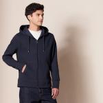 Men's Lightweight Full-Zip Hoodie - Dark Navy
