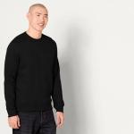 Men's Fleece Crewneck Sweatshirt in Black