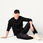 Men's Fleece Crewneck Sweatshirt in Black