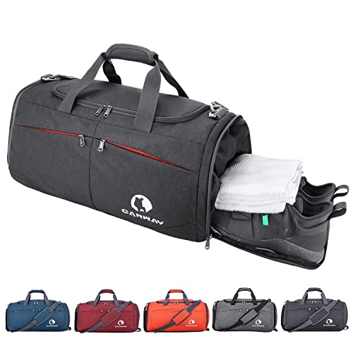 Canway 45L Lightweight Gym Bag with Shoe Compartment