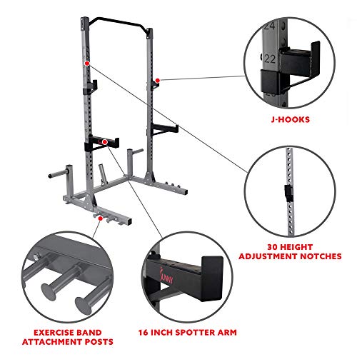 Sunny Health & Fitness Power Rack with Landmine Attachment