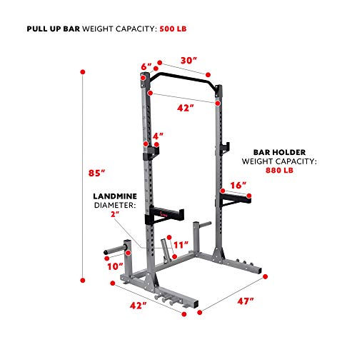 Sunny Health & Fitness Power Rack with Landmine Attachment