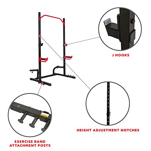 Sunny Health Power Zone Squat Stand Rack