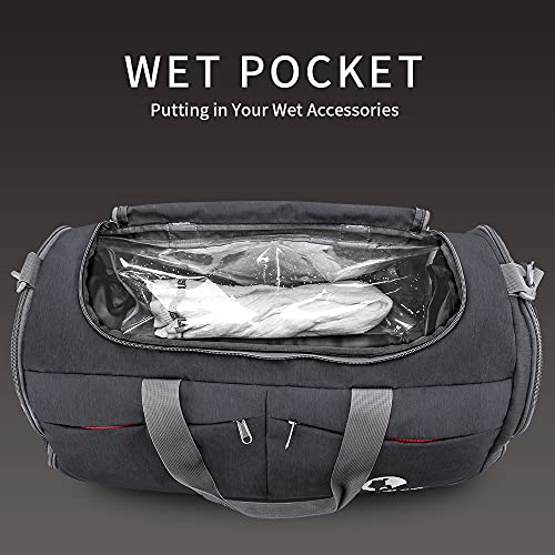 Canway 45L Lightweight Gym Bag with Shoe Compartment