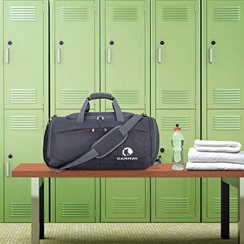 Canway 45L Lightweight Gym Bag with Shoe Compartment