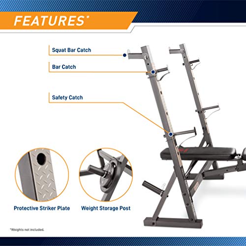 Marcy Incline Olympic Weight Bench for Workouts