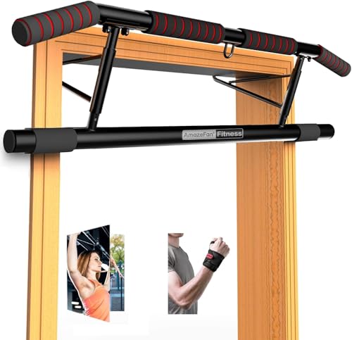 AmazeFan Doorway Pull Up Bar with Grip
