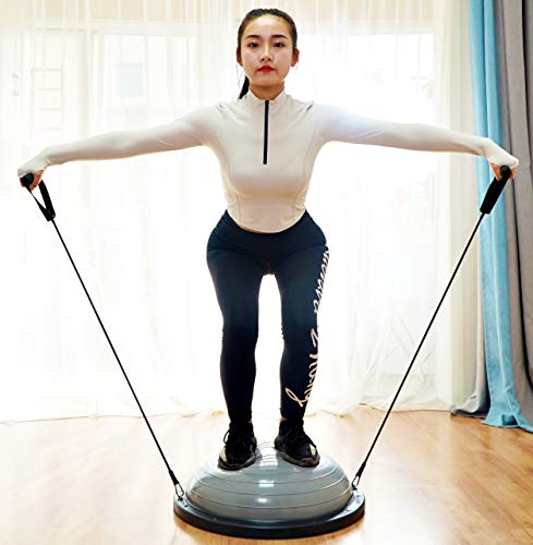 Balance Half Ball with Resistance Band & Pump