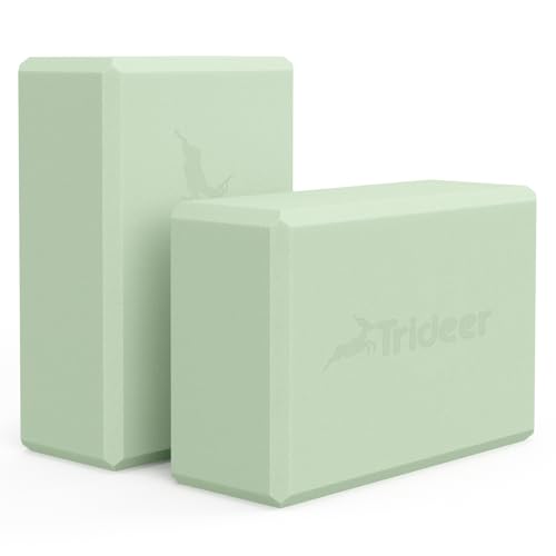 Trideer Soft Non-Slip Yoga Blocks - 2 Pack