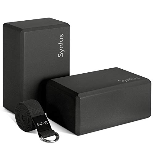 Yoga Block and Strap Set - Non-Slip Foam