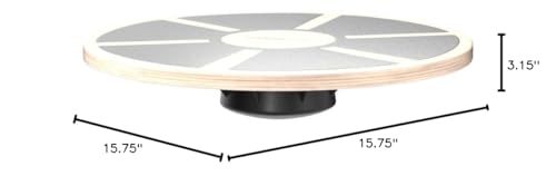 Wood Wobble Balance Trainer Board by Amazon Basics
