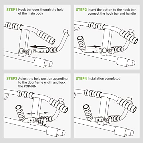 KAKICLAY 2025 Multi-Grip Pull Up Bar